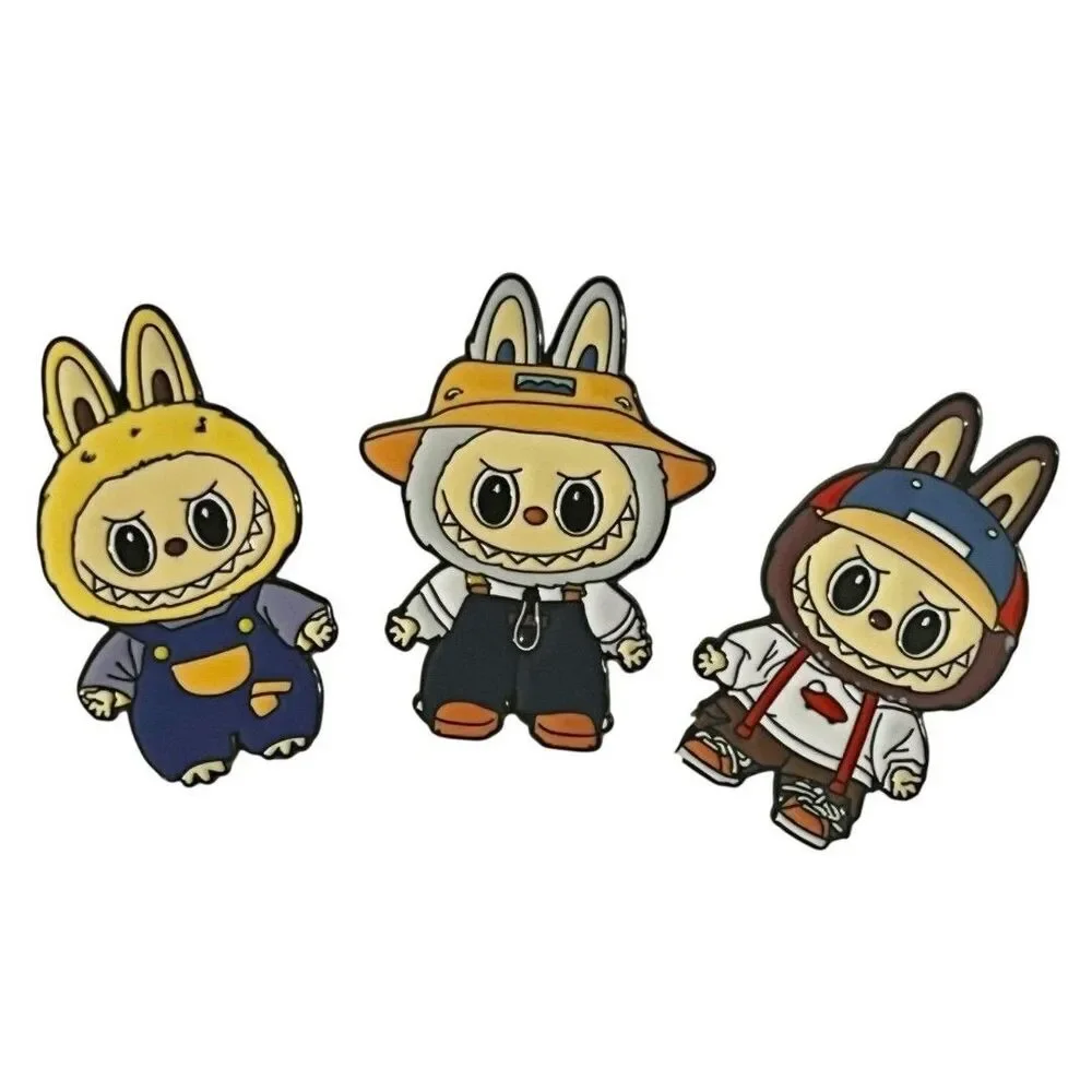 Labubu Dressed Up in Overalls Enamel Pin